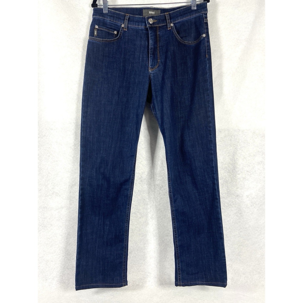 Brax Cooper Jeans Men's 33x29 Blue Straight Denim Regular Fit Casual Everyday